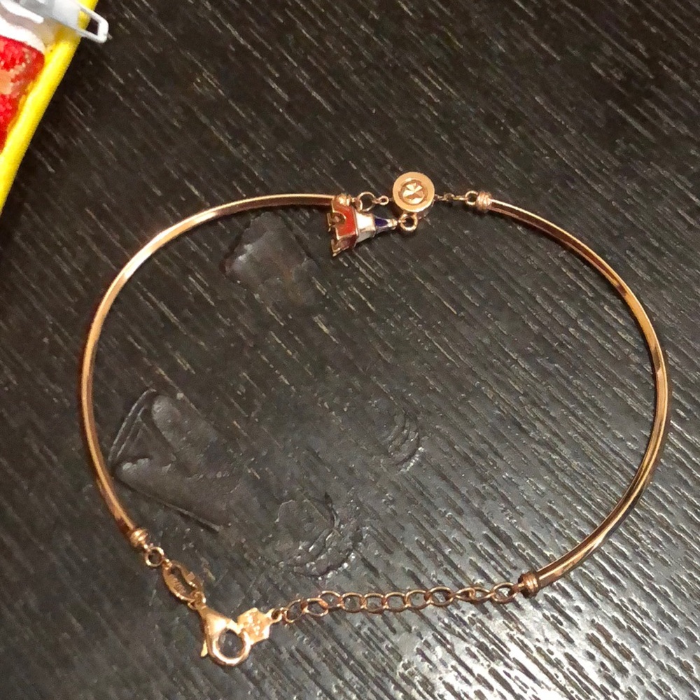 SOLD SOLD  18 karat rose gold  semi bangle